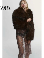 Áo lông Zara màu cafe