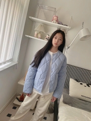 Áo phao Zara Kids trần trám