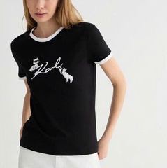 Tshirt KARL Ikon viền cổ 2 màu