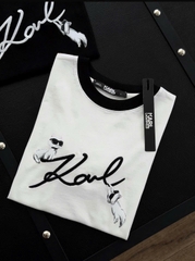 Tshirt KARL Ikon viền cổ 2 màu