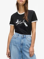 Tshirt KARL Ikon viền cổ 2 màu