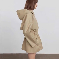 Trendcoat Sandro cắt tag khaki màu beirge