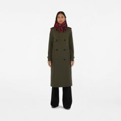 Khăn choàng cashmere kẻ caro có tua rua