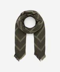 Khăn len cashmere họa tiết Monogram