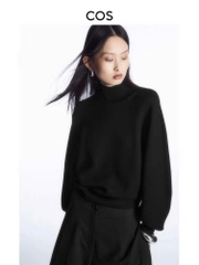 Áo len COS cổ trụ cánh rơi