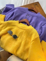 ÁO LEN CỔ TRÒN MOHAIR