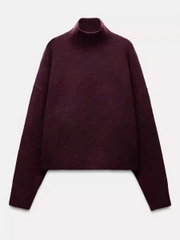 Áo len cổ trụ Zara 2 màu trơn