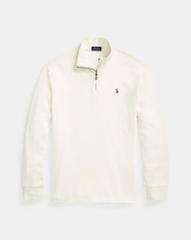 Áo len Polo cổ trụ kéo khoá 5 màu 81% cotton