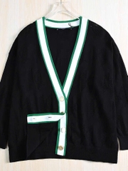 Cardigan Karl viền xanh 2 màu