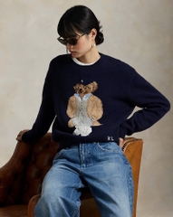 Áo len pha len cashmere Polo Bear