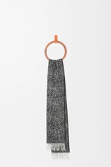 Khăn quàng cổ đảo chữ bằng len và cashmere