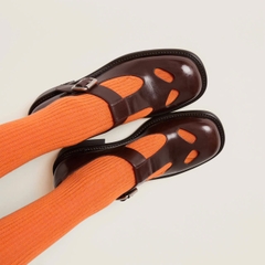 Miu Miu Leather T-bar shoes