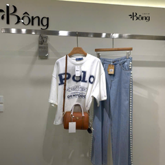 Áo thun cotton Jersey Logo Denim Goods