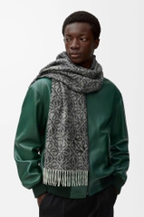 Khăn quàng cổ đảo chữ bằng len và cashmere