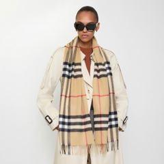 Khăn quàng cổ Cashmere kẻ caro