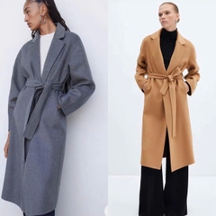 Longcoat MNG dạ ép kèm belt