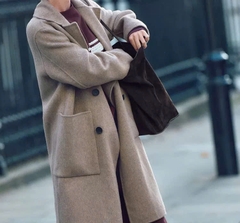 Trendcoat dạ ép Zara màu nâu