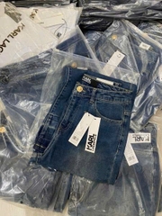 Quần jeans suông KARL ống mài gấu