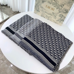 Khăn DIOR hoạ tiết monogram 42% wool 42% silk 16 cotton