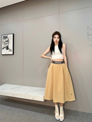 Chân váy Dior cạp chun 2 màu