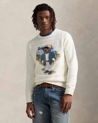 Áo len cotton dệt họa tiết Polo Bear