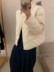 Coat ERDOS trần bông đen cổ bẻ