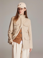 Jacket khaki LoroPiana 4 túi 2 màu tuồn auth