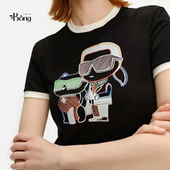 T shirt Karl logo ông già