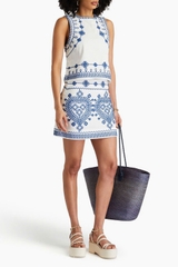 Áo Maje tanktop thêu xanh