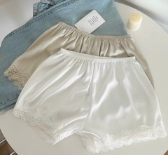 Quần lụa ngủ viền ren La Perla 3 màu  set 3pcs