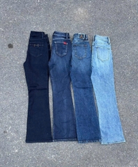 Quần denim Costance co giãn ống vảy