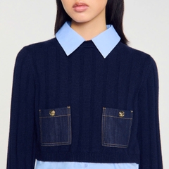 Áo len ngắn tay và cashmere