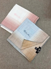 Khăn Loro Piana viền kẻ 100% cashmere