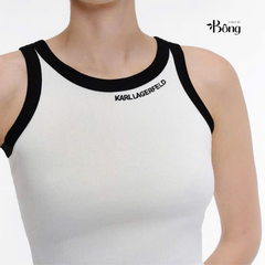 Top thun Karl viền 2 màu