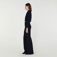 Áo khoác Tweed cài nút ngắn