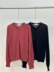 Cardigan Sezane cổ bèo