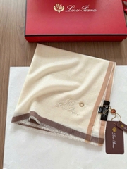 Khăn Loro Piana 100% cashmere viền