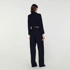 Áo khoác Tweed cài nút ngắn