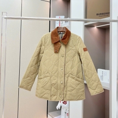 Áo khoác BBR chần bông cổ nhung 2 màu dáng loose