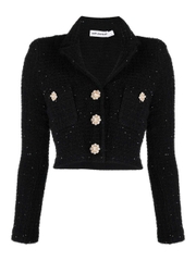 Áo khoác dệt kim họa tiết sequin