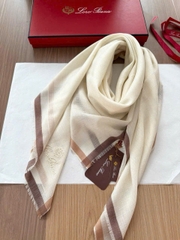 Khăn Loro Piana 100% cashmere viền