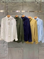 Áo sơ mi POLO vải lanh dáng cổ điển