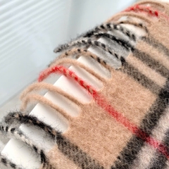 Khăn dạ Burberry kẻ nhỏ VIP 100% cashmere Sz170x32