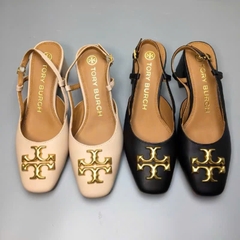 Slingback Tory Burch da thật logo 2 màu