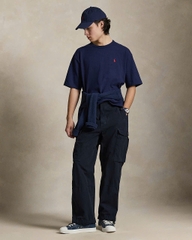 Áo thun cổ tròn dáng rộng thoải mái bằng vải jersey