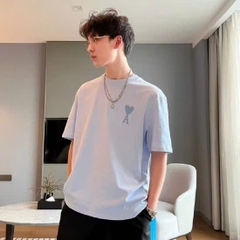 Tshirt AMI dáng over logo tim nhỏ 5 màu