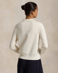Áo khoác len Polo pha cotton
