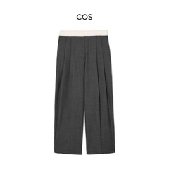 Quần suông COS màu tàn cạp trắng