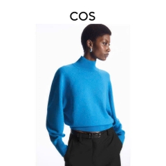 Áo len COS cổ trụ cánh rơi