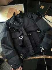 Zara biker jacket da kèm đai đen